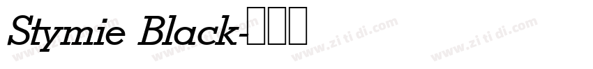 Stymie Black字体转换